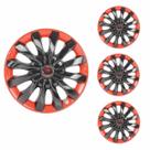 Jogo Calota Aro 13 Flap Black Red Universal + Emblema Resinado Fiat Jogo Calota Aro 13 Flap Black Red Universal + Emblema Resinado Fiat