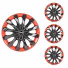 Jogo Calota Aro 13 Flap Black Red Universal + Emblema Resinado Nissan Jogo Calota Aro 13 Flap Black Red Universal + Emblema Resinado Nissan