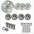 Jogo Calota Aro 13 Gol G4 2006 Volkswagen + Emblema Resinado + Tampa Ventil + Capa Parafuso
