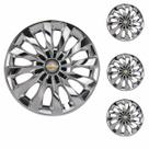 Jogo Calota Aro 13 Passat CC Chrome Universal + Emblema Resinado Chevrolet GM Jogo Calota Aro 13 Passat CC Chrome Universal + Emblema Resinado Chevrolet GM