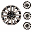 Jogo Calota Aro 13 Passat CC Gold Universal + Emblema Resinado Hyundai Jogo Calota Aro 13 Passat CC Gold Universal + Emblema Resinado Hyundai