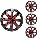 Jogo Calota Aro 13 Prime Black Red Universal