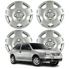 Jogo Calota Aro 13 VW Gol G4 2006 Cubo Alto Prata
