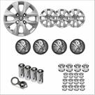 Jogo Calota Aro 14 206 207 208 2015 2016 Peugeot + Emblema Resinado + Tampa Ventil + Capa Parafuso