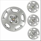 Jogo Calota Aro 14 Corsa Hatch Sedan 2004 Chevrolet GM + Emblema Resinado