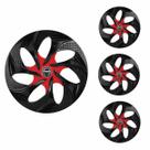 Jogo Calota Aro 14 Evolution Black Red Universal + Emblema Resinado Nissan Jogo Calota Aro 14 Evolution Black Red Universal + Emblema Resinado Nissan