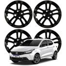 Jogo Calota Aro 14 Fiat Argo 2021 Cubo Baixo Preto Brilho 294CB-POB-U Jogo Calota Aro 14 Fiat Argo 2021 Cubo Baixo Preto Brilho 294CB-POB-U