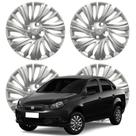 Jogo Calota Aro 14 Fiat Siena 2014-2016 Cubo Baixo Prata 224CB-PTA-U Jogo Calota Aro 14 Fiat Siena 2014-2016 Cubo Baixo Prata 224CB-PTA-U