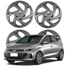 Jogo Calota Aro 14 Hyundai HB20/ HB20S 2024 Cubo Baixo Grafite