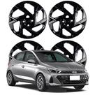 Jogo Calota Aro 14 Hyundai HB20/ HB20S 2024 Cubo Baixo Preto 201CB-POB-U
