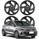 Jogo Calota Aro 14 Hyundai HB20/ HB20S 2024 Cubo Baixo Preto Fosco 201CB-POF-U