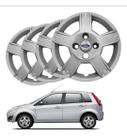 Jogo Calota Aro 14 Modelo Ford Fiesta 2008 2009 2010 Emblema