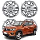 Jogo Calota Aro 14 Renault Kwid 2018-2020 Cubo Padrão Prata 877CP-PTA-U
