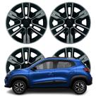 Jogo Calota Aro 14 Renault Kwid Outsider Fixação por Pressão Prata/Preto 880AR-PBP-U Jogo Calota Aro 14 Renault Kwid Outsider Fixação por Pressão Prata/Preto 880AR-PBP-U