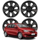 Jogo Calota Aro 14 Toyota Etios 2014/2015 Fixação Por Pressão Preto Fosco Jogo Calota Aro 14 Toyota Etios 2014/2015 Fixação Por Pressão Preto Fosco