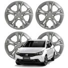 Jogo Calota Aro 15" Fiat Argo 2023 Cubo Padrão Prata