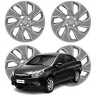 Jogo Calota Aro 15" Fiat Grand Siena 2014-2015 Cubo Padrão Prata 214CP-PTA-U Jogo Calota Aro 15" Fiat Grand Siena 2014-2015 Cubo Padrão Prata 214CP-PTA-U