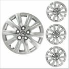 Jogo Calota Aro 15 Fox SpaceFox Polo 2012 2013 Volkswagen + Emblema Resinado