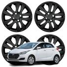 Jogo Calota Aro 15 Hyundai HB20 Sedan/ Hatch 2016-2018 Cubo Padrão Preto 192CPPOBU