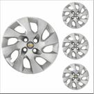 Jogo Calota Aro 15 Onix Prisma 2014 à 2016 Chevrolet GM + Emblema Resinado Jogo Calota Aro 15 Onix Prisma 2014 à 2016 Chevrolet GM + Emblema Resinado