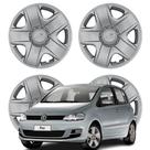 Jogo Calota Aro 15" VW Fox 2009-2010 Fixação por Pressão Prata Jogo Calota Aro 15" VW Fox 2009-2010 Fixação por Pressão Prata