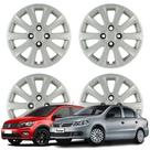 Jogo Calota Aro 15" VW Gol Voyage G5 Cubo Padrão Prata 018CP-PTA-U