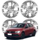 Jogo Calota Aro 15" VW Polo Track Cubo Padrão Prata 148CP-PTA-U