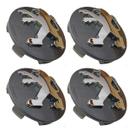Jogo Calota Calotinha Meio Para Roda Original Peugeot 206 207 208 307 308 408 2008 3008 Hoggar 60mm Grafite Cromado