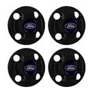 Jogo Calota Central Roda Ferro New Cap Ford Fiesta Ka Escort Preto Jogo Calota Central Roda Ferro New Cap Ford Fiesta Ka Escort Preto