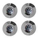 Jogo Calota Centro Roda Scorro S182 Cromado Aro 14 15 17 Vw