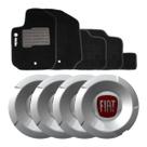 Jogo Calota de Centro Stilo Sporting Abarth 2.4 FT3869 + Tapetes Bordados Stilo