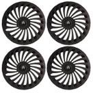 Jogo calota esportiva 14 twister preto fosco c3 c4 picasso