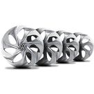 Jogo Calota Evolution Silver Aro 14 Elitte c/Emblema Vw