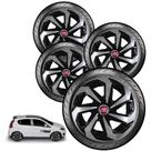 Jogo Calota Fiat Uno Economy Way 2009 2010 2011 2012 Aro 15