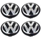 Jogo Calota Miolo Centro Roda Volkswagen 65mm Jetta Amarok