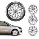 Jogo Calota Model Silver Black Aro 14 Gol Voyage Parati Jogo Calota Model Silver Black Aro 14 Gol Voyage Parati