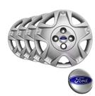 Jogo Calota Prata Aro 14 Ford Fiesta Sedan 2011 2012 2013