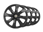 Jogo Calota Prime Aro 14 Preta Para Onix Prisma Joy Classic Astra Spin Kadett