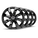 Jogo Calota Prime Unicolor Aro 14 Preta VW Gol G5 - Elitte