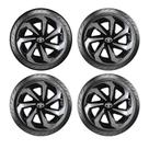 Jogo Calota Spider Aro 14 Black Silver Corolla Etios Yaris