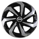 Jogo Calota Spider Black Silver Aro 14 March Versa Sentra