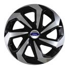 Jogo Calota Spider Black Silver Aro 15 Ford Ka Fiesta Escort