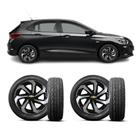 Jogo Calota Spider Silver Aro 13 Gm Corsa Celta Prisma
