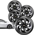 Jogo Calota Spider Silver Aro 14 Gm Corsa Celta Prisma