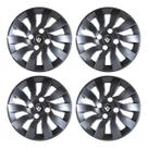 Jogo Calota Sport Street 14 Grafite Sandero Logan Clio