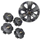 Jogo Calota Tampa Miolo Da Roda S10 Lt Ltz 2012 2013 2014 2015 2016 Cinza Grafite Original