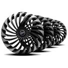Jogo Calota Twister Aro 15 Black Silver