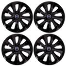 Jogo Calota Velox 15 Preto Brilhante Punto Stilo Doblo P