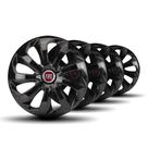Jogo Calota Velox Aro 13 Black Elitte c/Emblema Fiat
