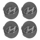 Jogo Calotinha 56mm Centro de Roda KRMAI Hyundai Creta Grafi